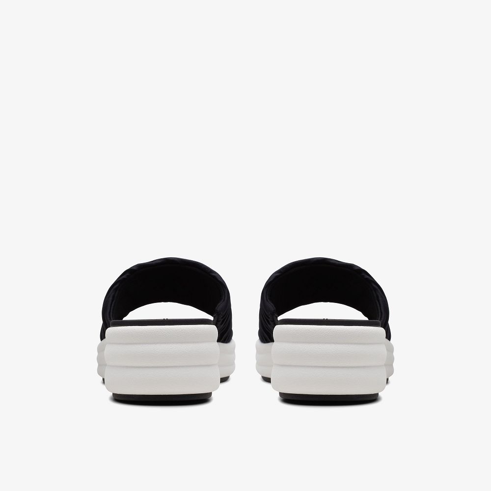 Black Clarks Drift Petal Women Sandals | 3520XDINQ