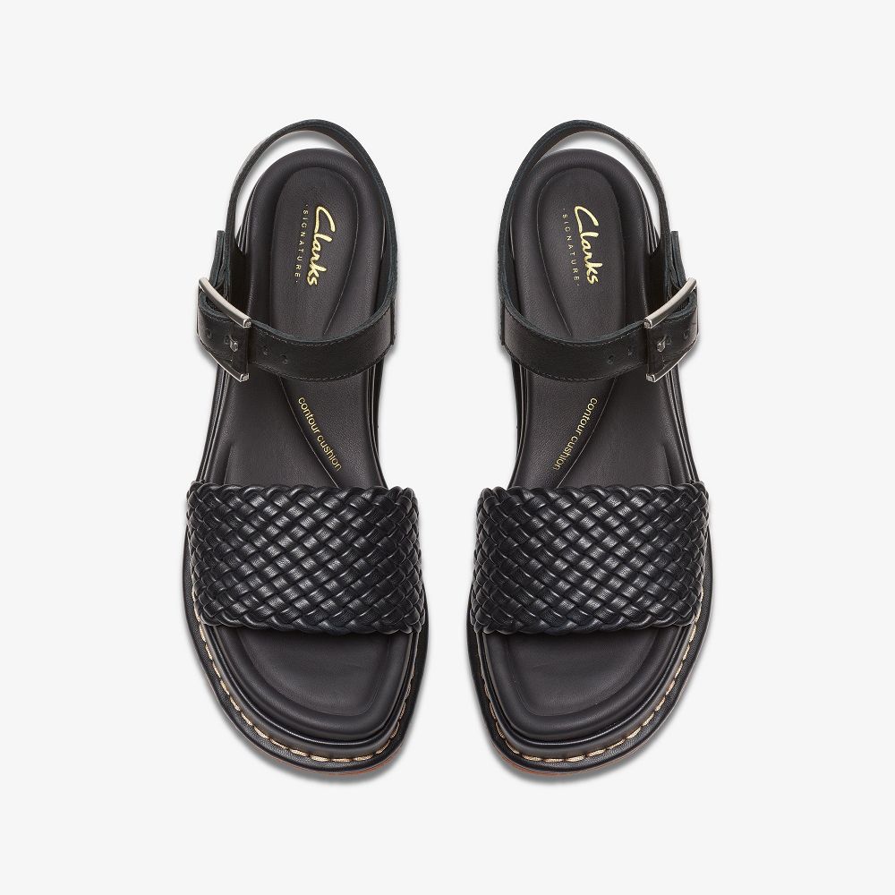 Black Clarks Kimmei Bay Women Sandals | 0925EXADV