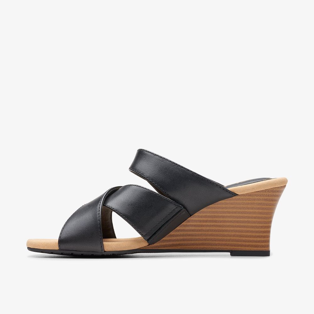 Black Clarks Kyarra Judi Women Sandals | 2397LRPAJ