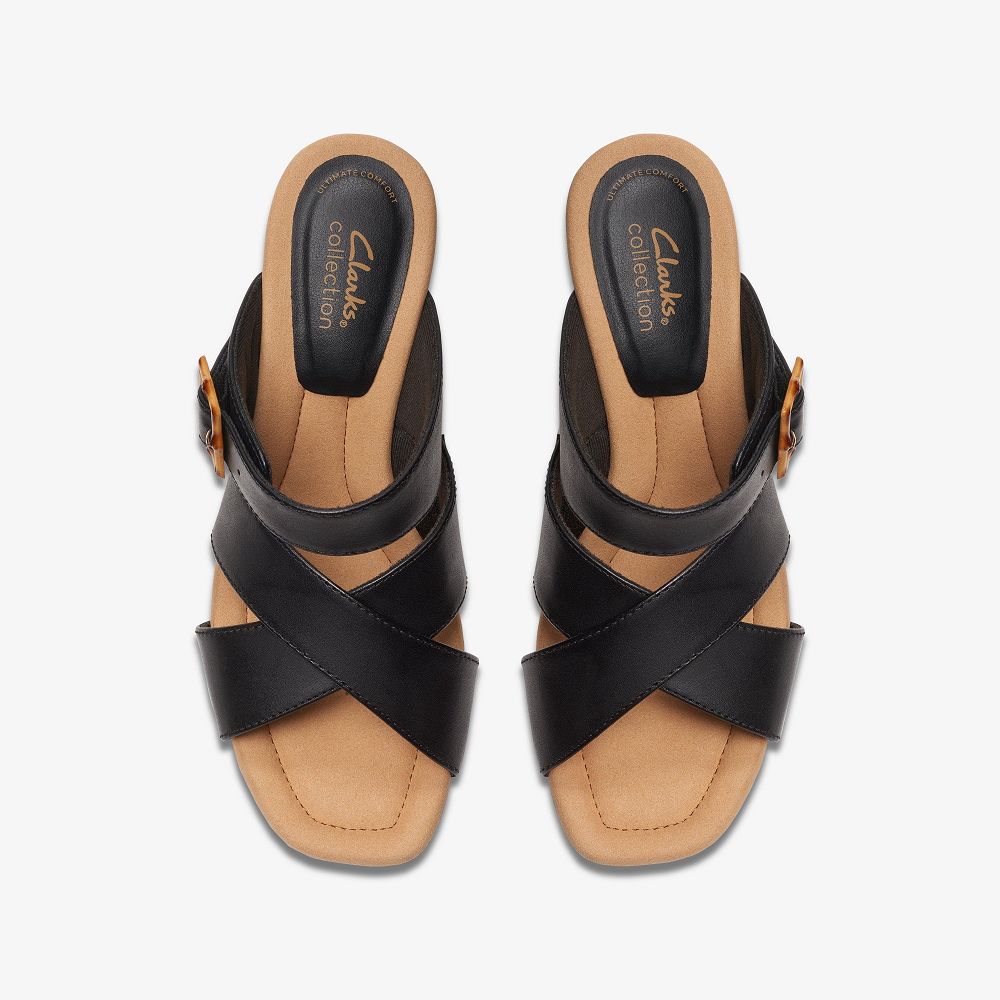 Black Clarks Kyarra Judi Women Sandals | 2397LRPAJ