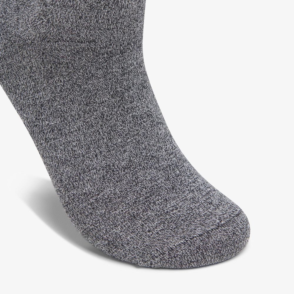 Black Clarks Marled Crew Men Socks | 0824NZHLQ