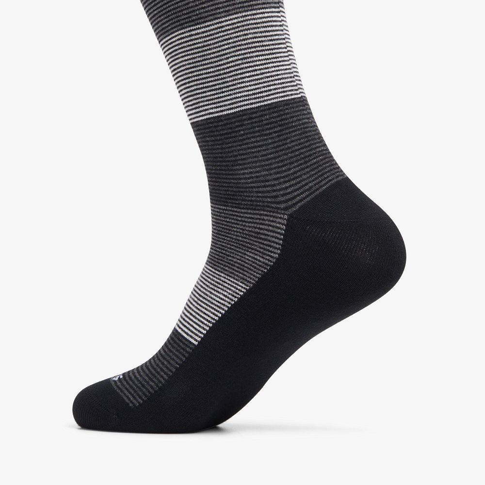 Black Clarks Multi Thin Stripe Bamboo Men Socks | 3826OQNTP