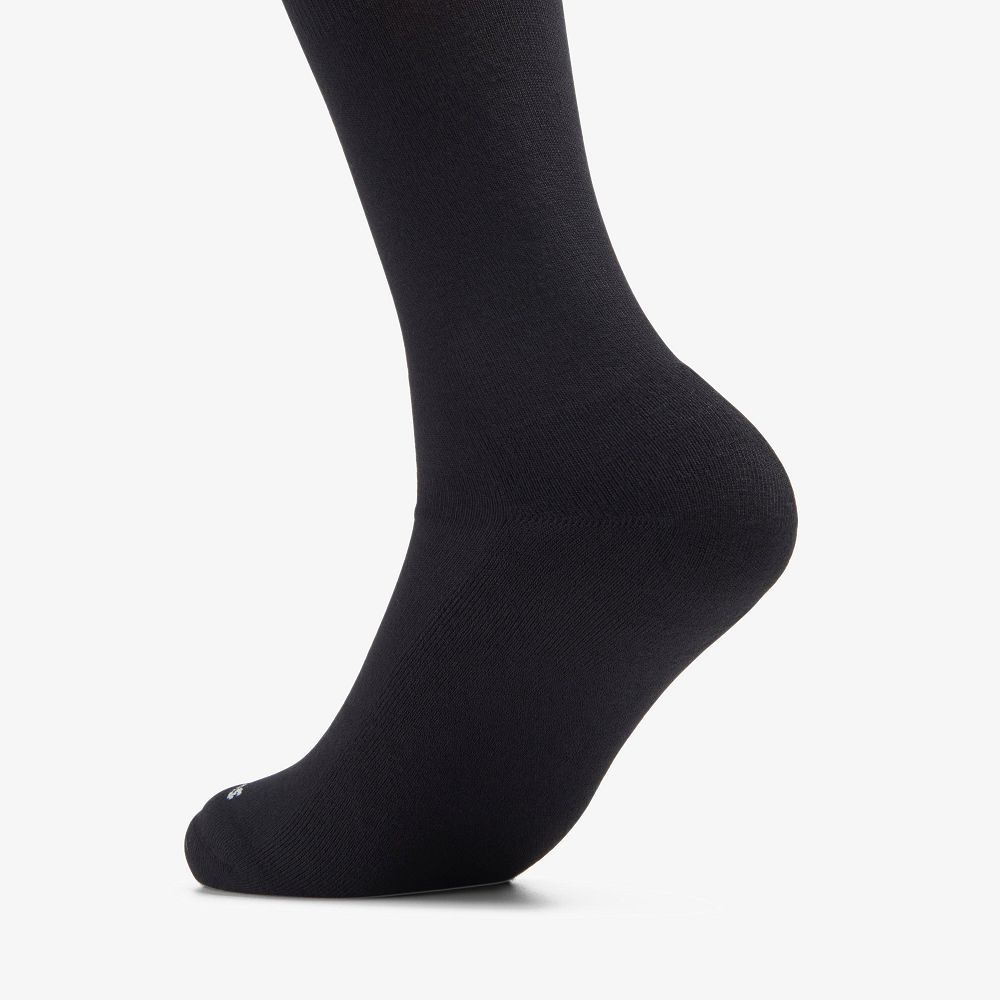 Black Clarks Solid Crew Men Socks | 6519JIGQN