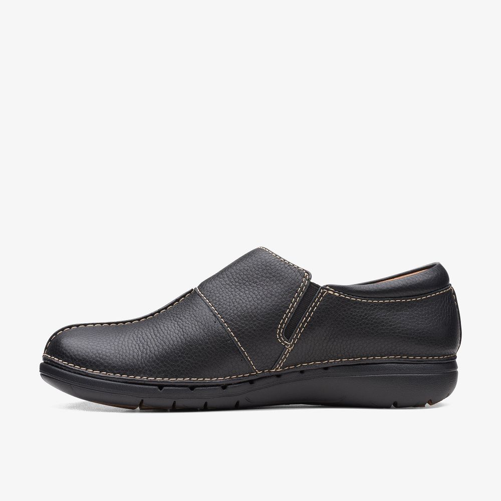 Black Clarks Un Loop Ave Women Slip-Ons | 3419XJYGV