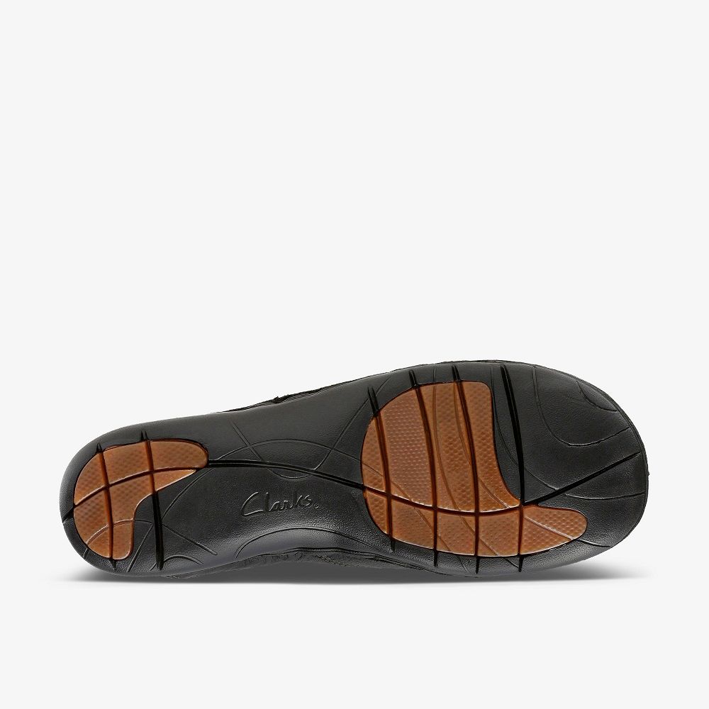 Black Clarks Un Loop Women Slip-Ons | 1359GLJHC