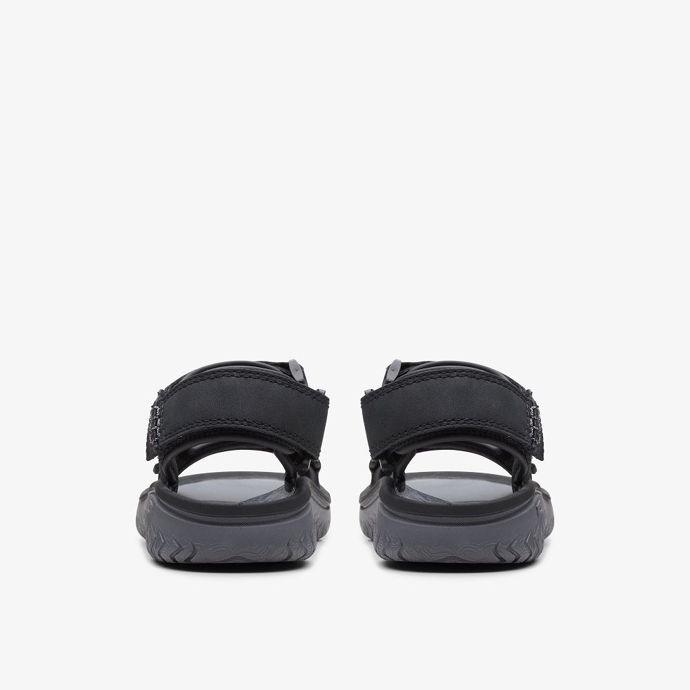 Black Clarks Wesley Bay Men Sandals | 4092USBXY