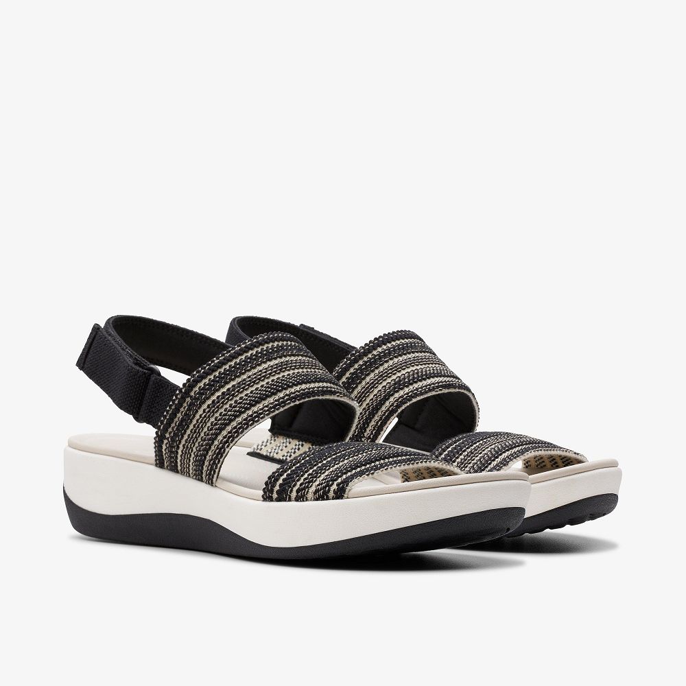 Black Combination Clarks Arla Stroll Women Sandals | 4150UIHCX