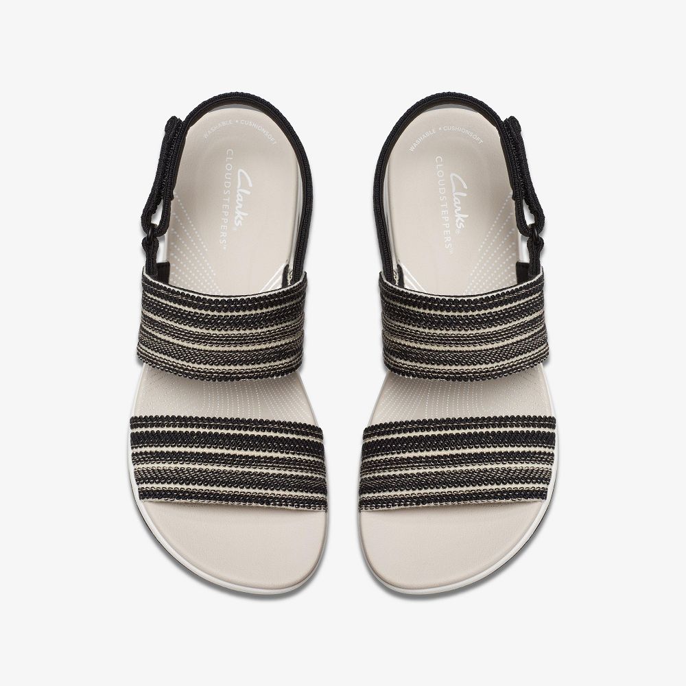 Black Combination Clarks Arla Stroll Women Sandals | 4150UIHCX