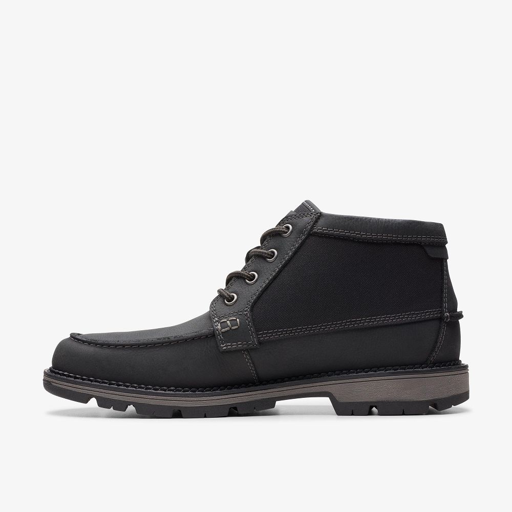 Black Combination Clarks Maplewalk Moc Men Boots | 9542PDYCB