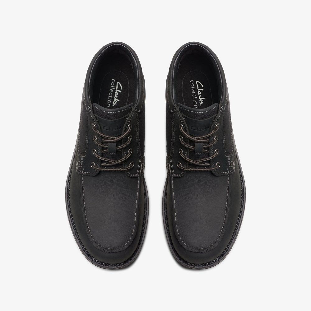 Black Combination Clarks Maplewalk Moc Men Boots | 9542PDYCB