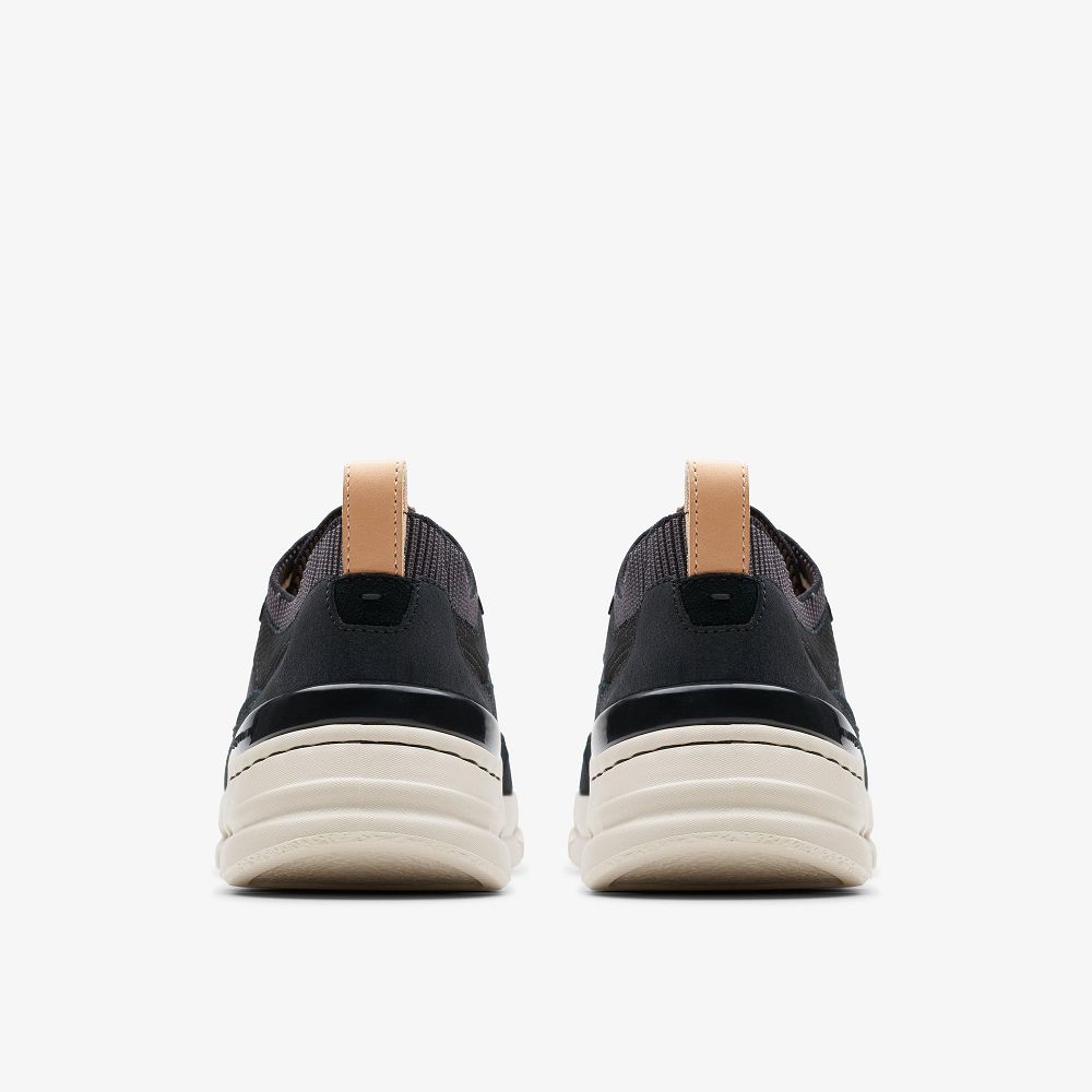 Black Combination Clarks NATURE X COVE Women Sneakers | 4758EOQJV