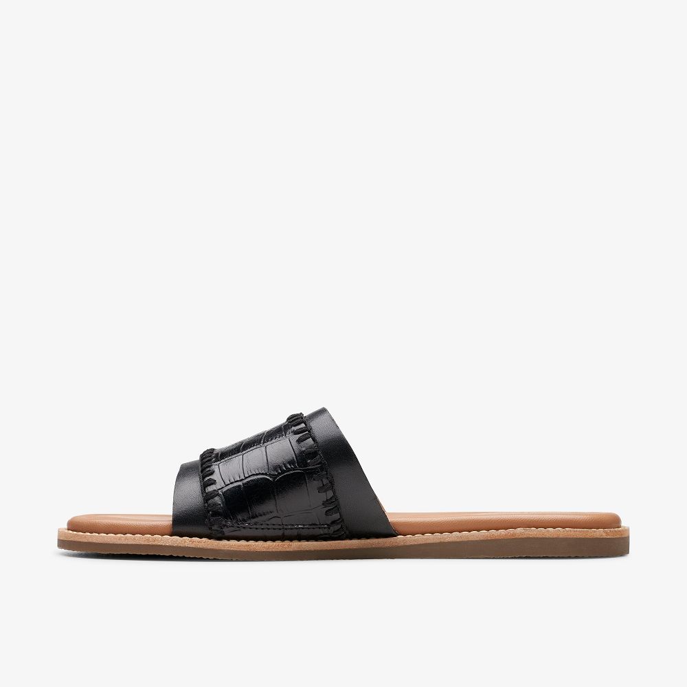 Black Interest Clarks Maritime Women Sandals | 8152RKJFV