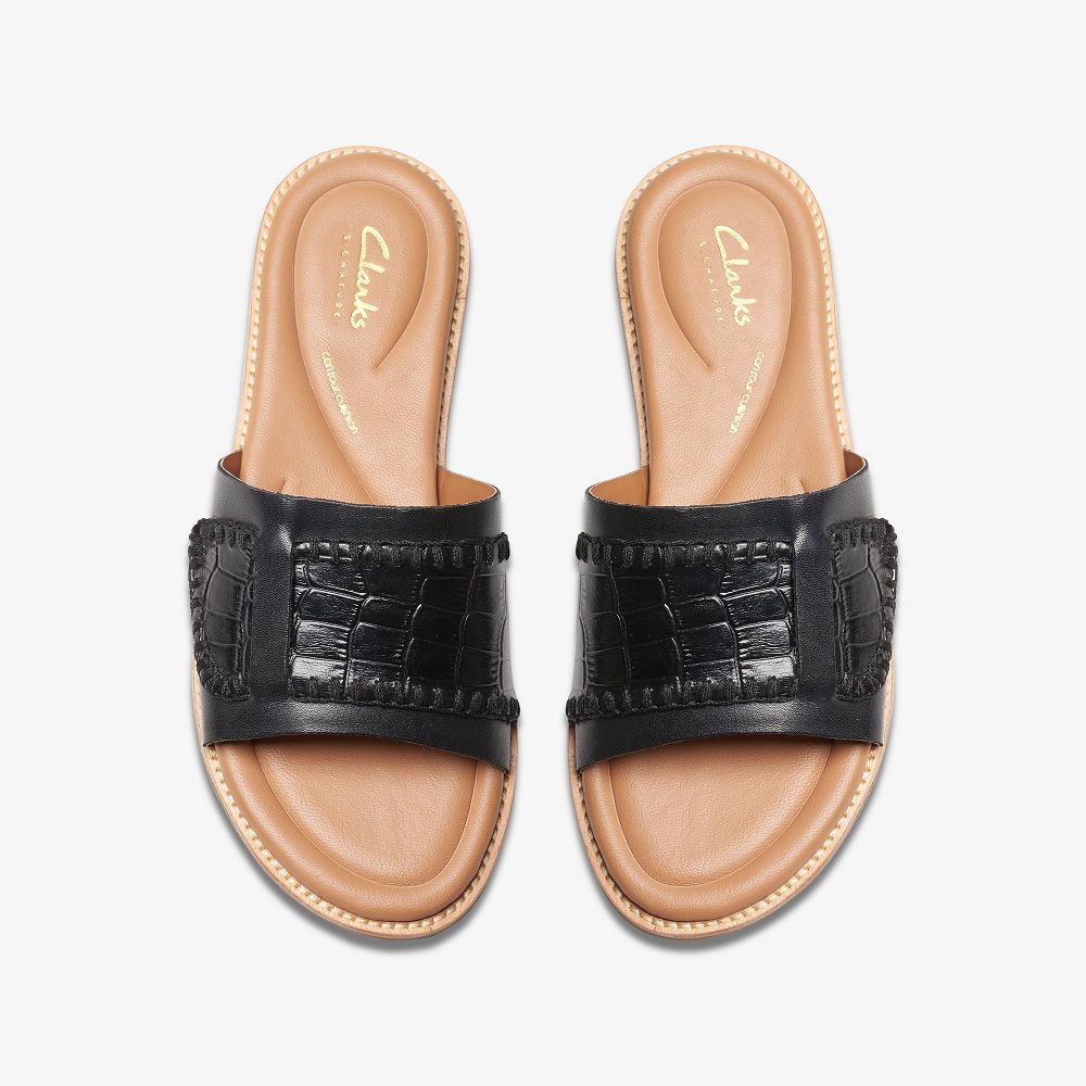 Black Interest Clarks Maritime Women Sandals | 8152RKJFV