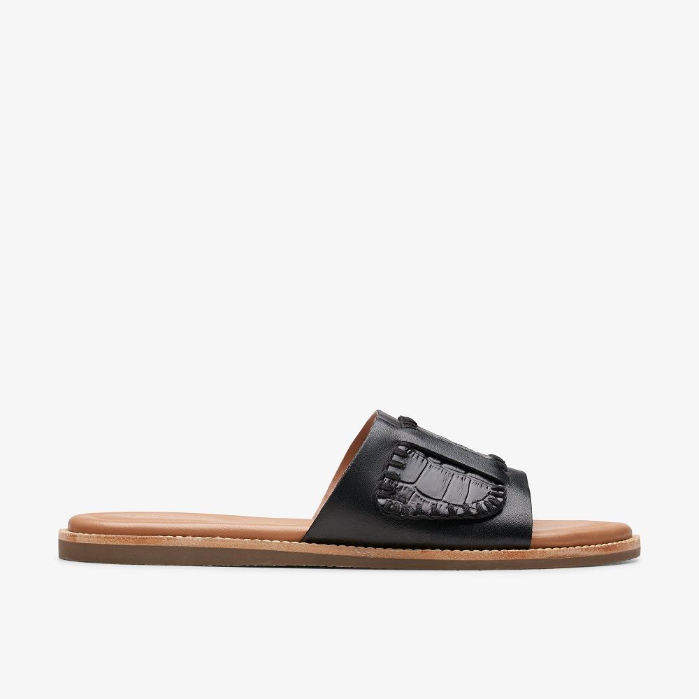 Black Interest Clarks Maritime Women Sandals | 8152RKJFV