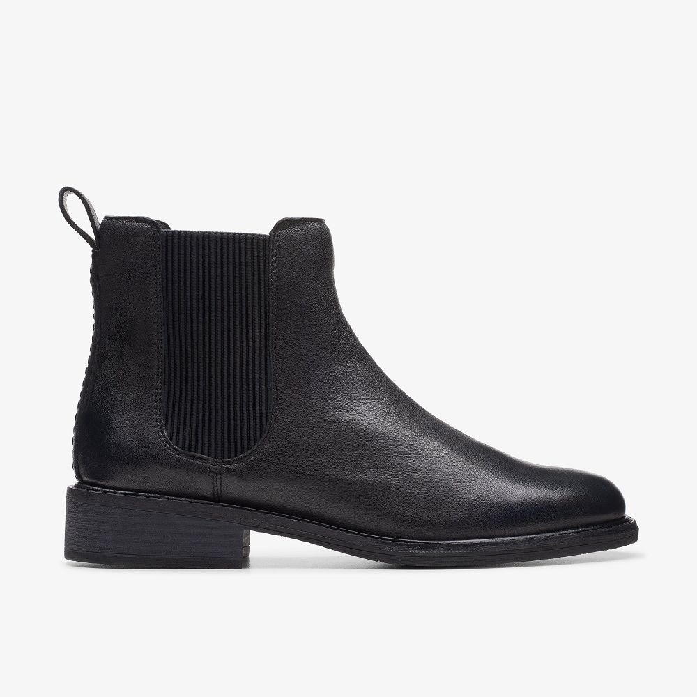 Black Leather Clarks Cologne Arlo 2 Women Boots | 3546BLGKT