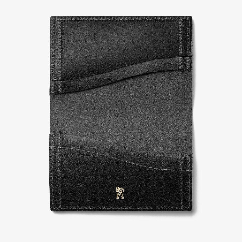 Black Leather Clarks Desert Card Men Wallets | 2357OZGYH