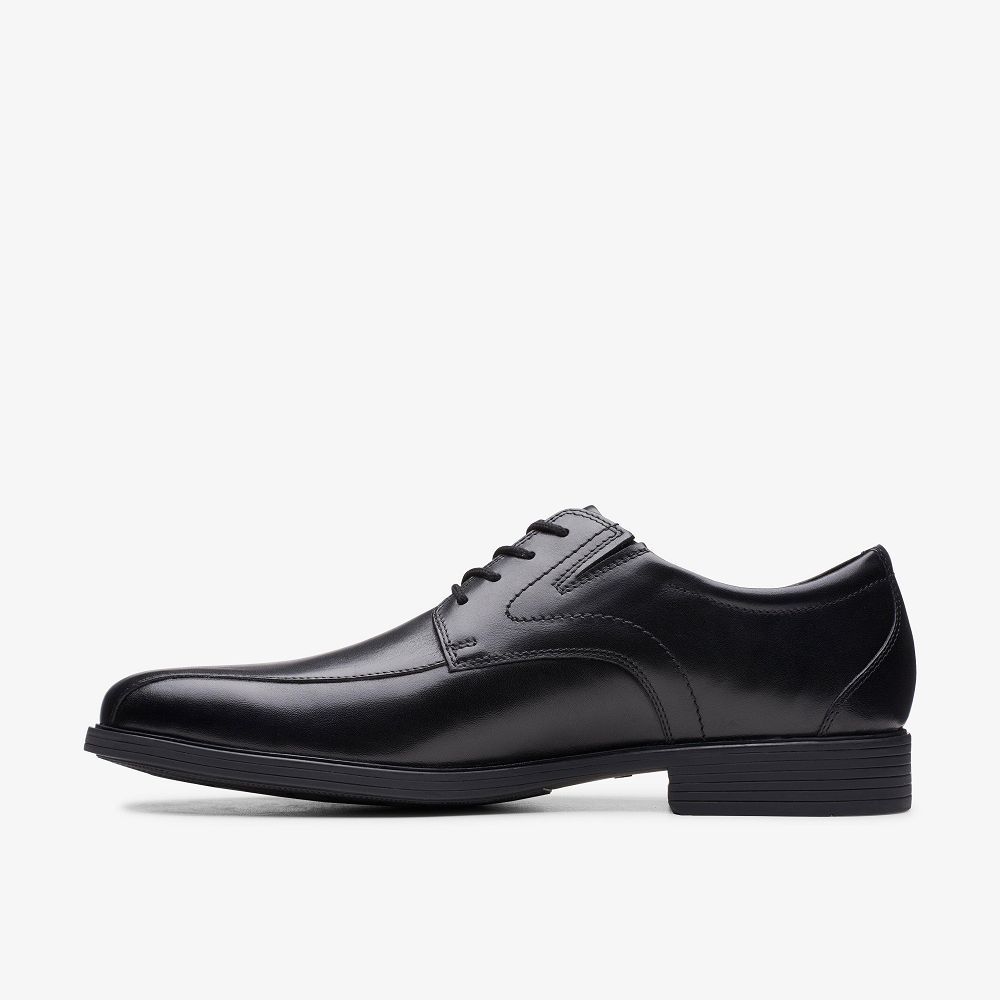 Black Leather Clarks Whiddon Pace Men Oxfords | 7189ACVGL