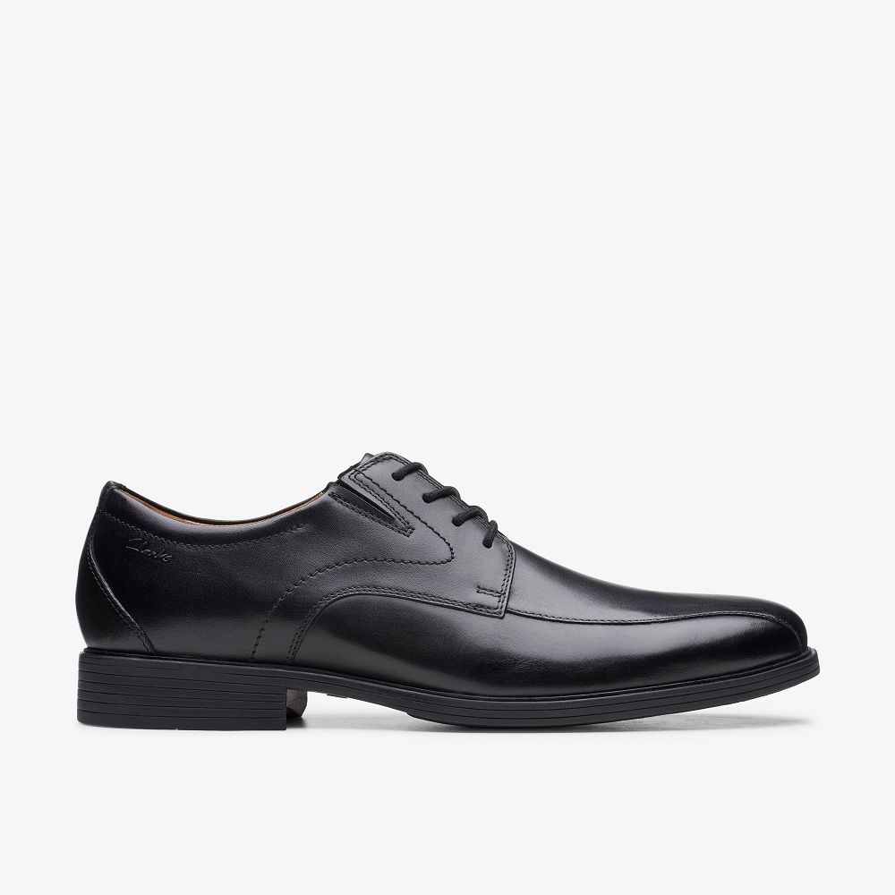 Black Leather Clarks Whiddon Pace Men Oxfords | 7189ACVGL