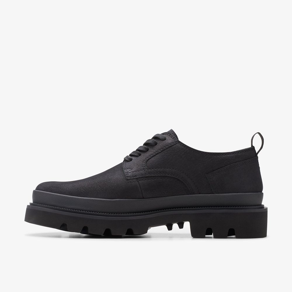 Black Nubuck Clarks Badell Lace Men Oxfords | 6417CWYEZ