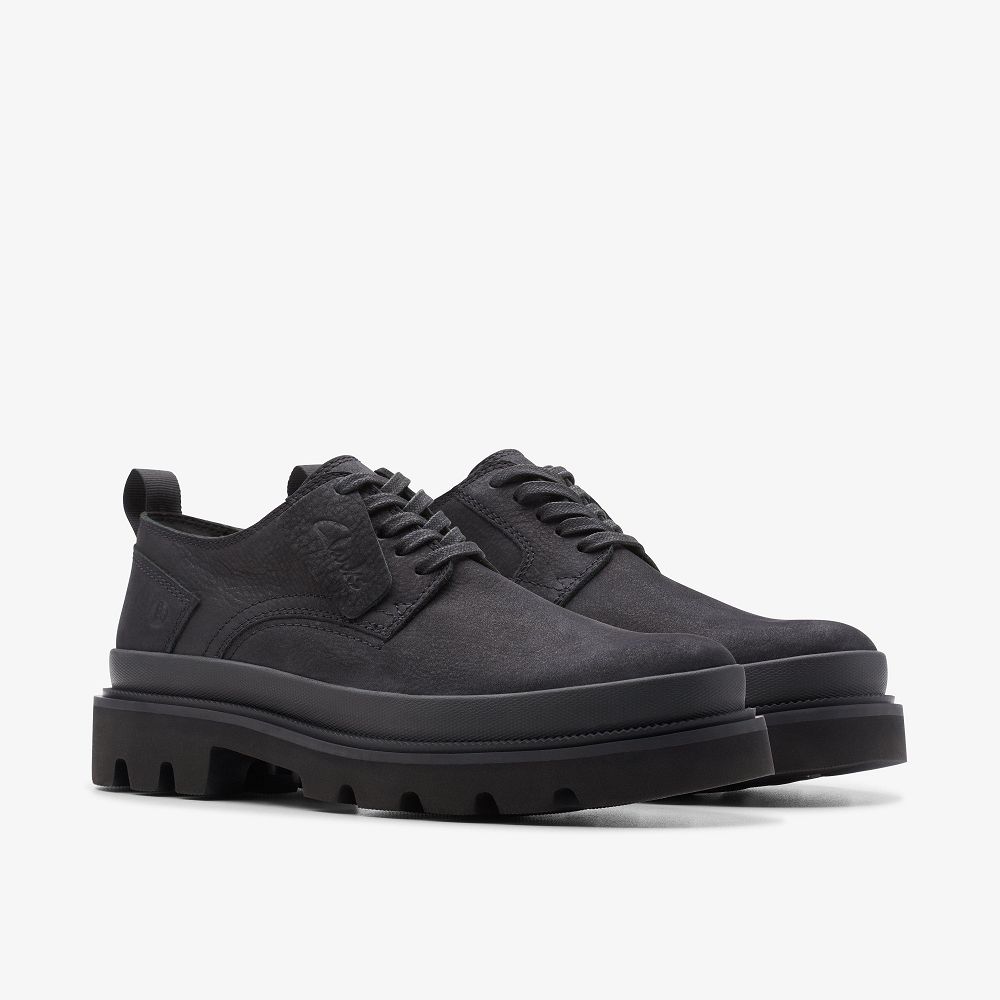 Black Nubuck Clarks Badell Lace Men Oxfords | 6417CWYEZ