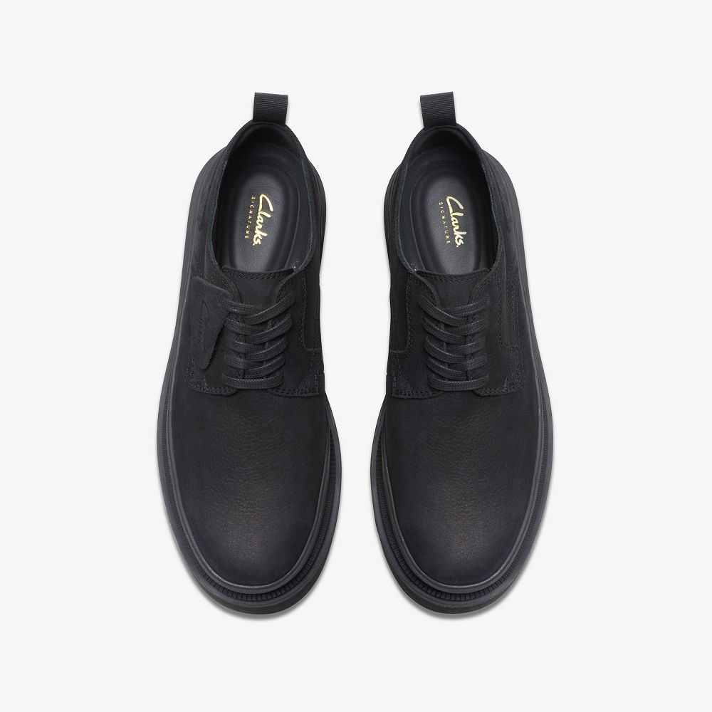 Black Nubuck Clarks Badell Lace Men Oxfords | 6417CWYEZ