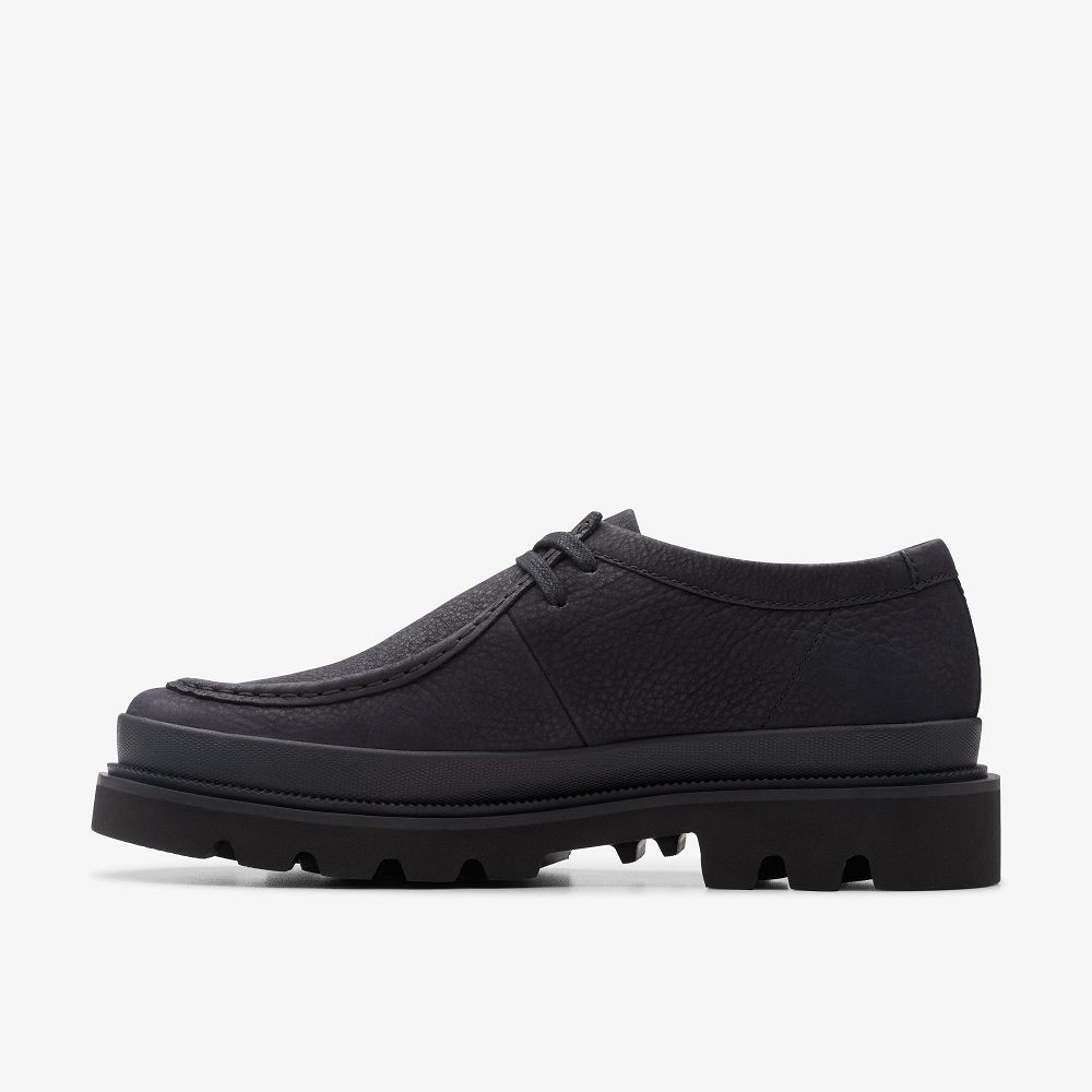 Black Nubuck Clarks Badell Seam Men Moccasins | 4193ZALSX