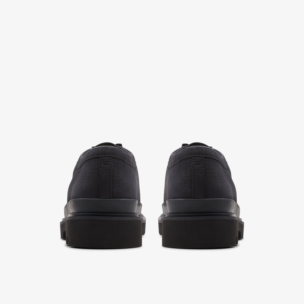 Black Nubuck Clarks Badell Seam Men Moccasins | 4193ZALSX