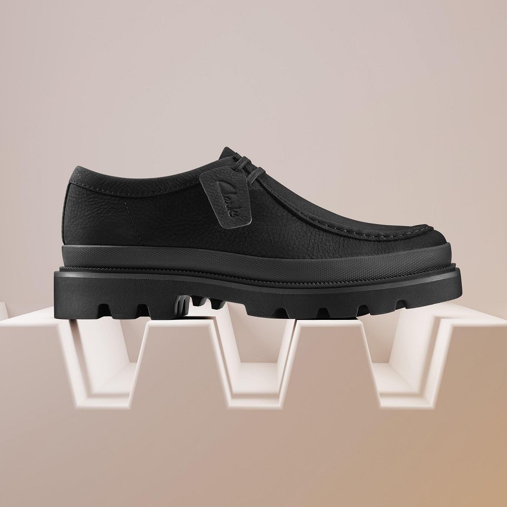 Black Nubuck Clarks Badell Seam Men Moccasins | 4193ZALSX