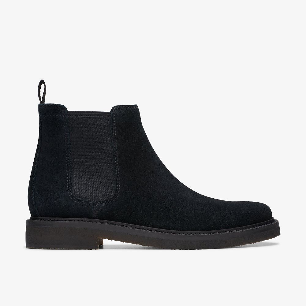 Black Suede Clarks Clarkdale Easy Men Boots | 7356ECDSB