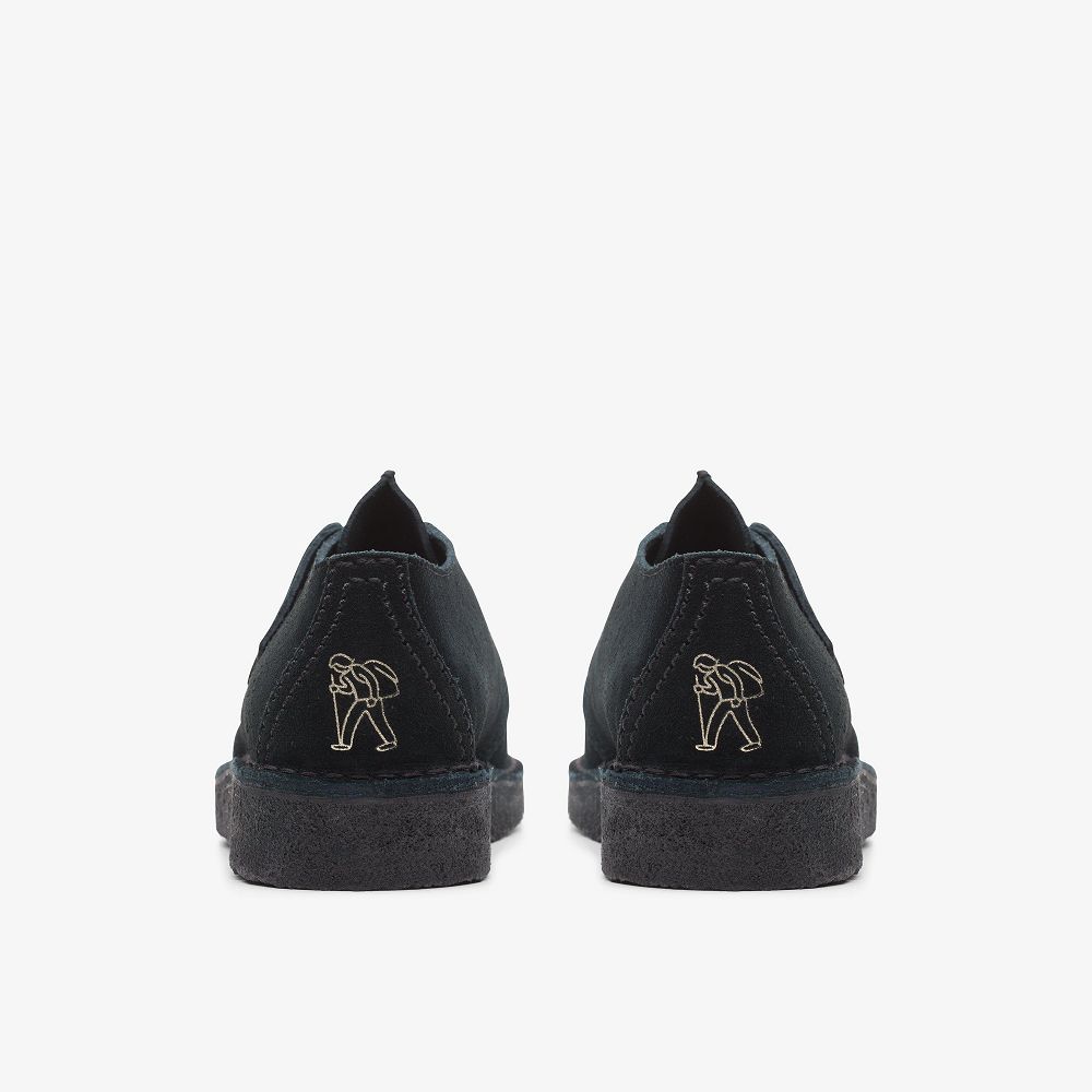 Black Suede Clarks Desert Trek Women Boots | 3407AEGWQ