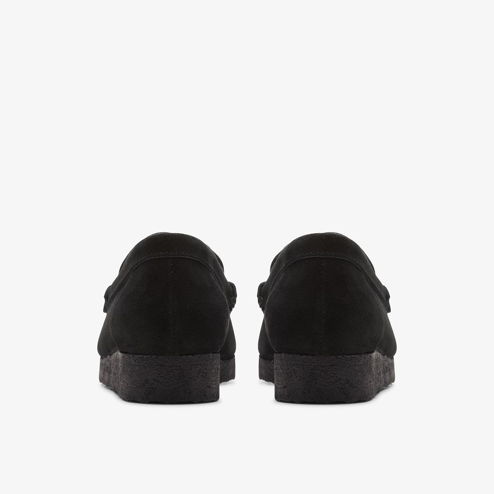 Black Suede Clarks Wallabee Loafer Women Loafers | 3714NMRKG