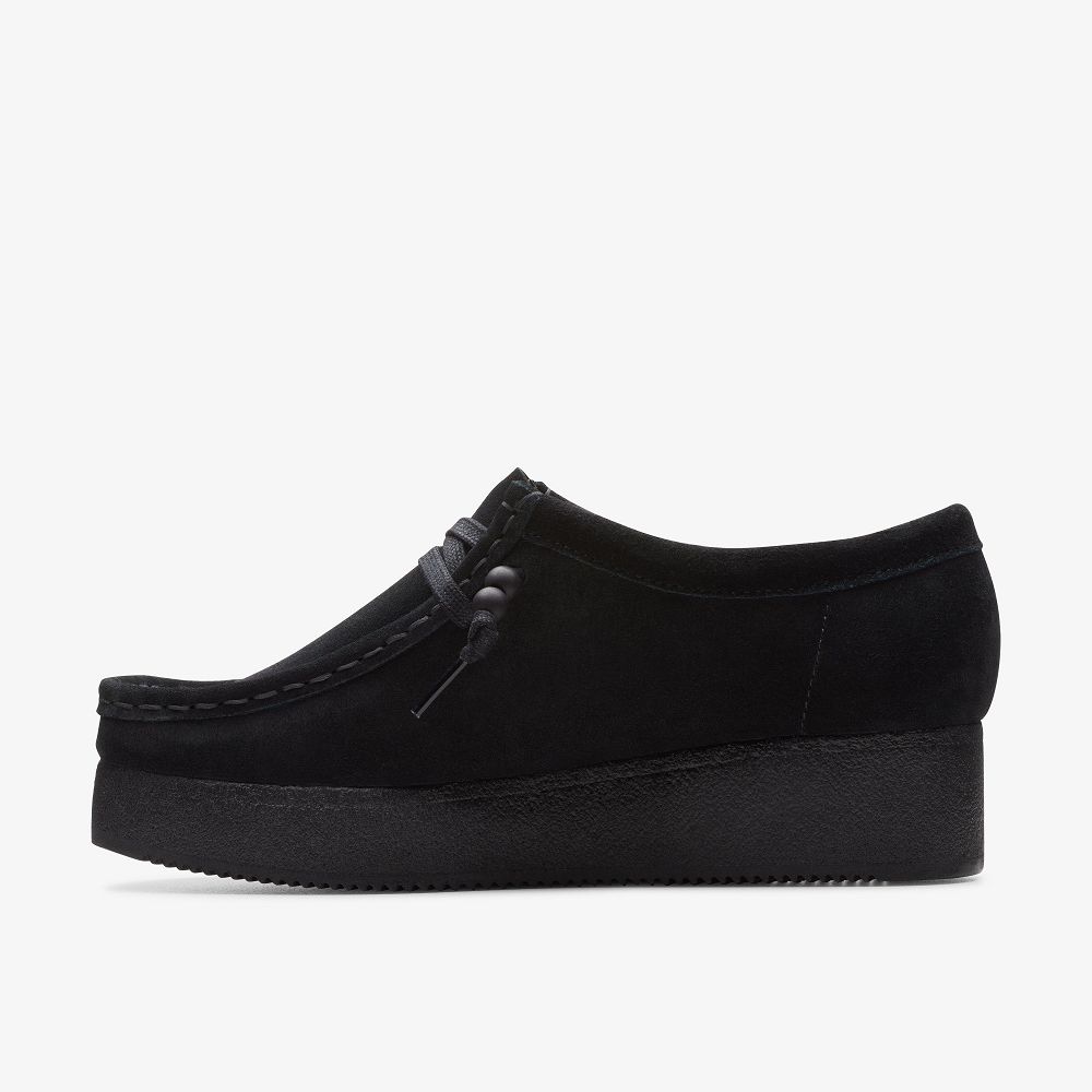 Black Suede Clarks Wallacraft Bee Women Loafers | 6039XOHAQ