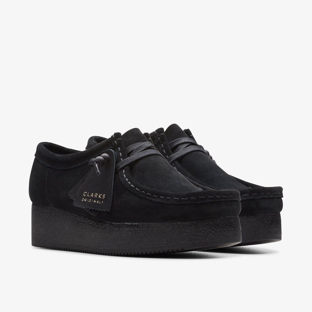 Black Suede Clarks Wallacraft Bee Women Loafers | 6039XOHAQ