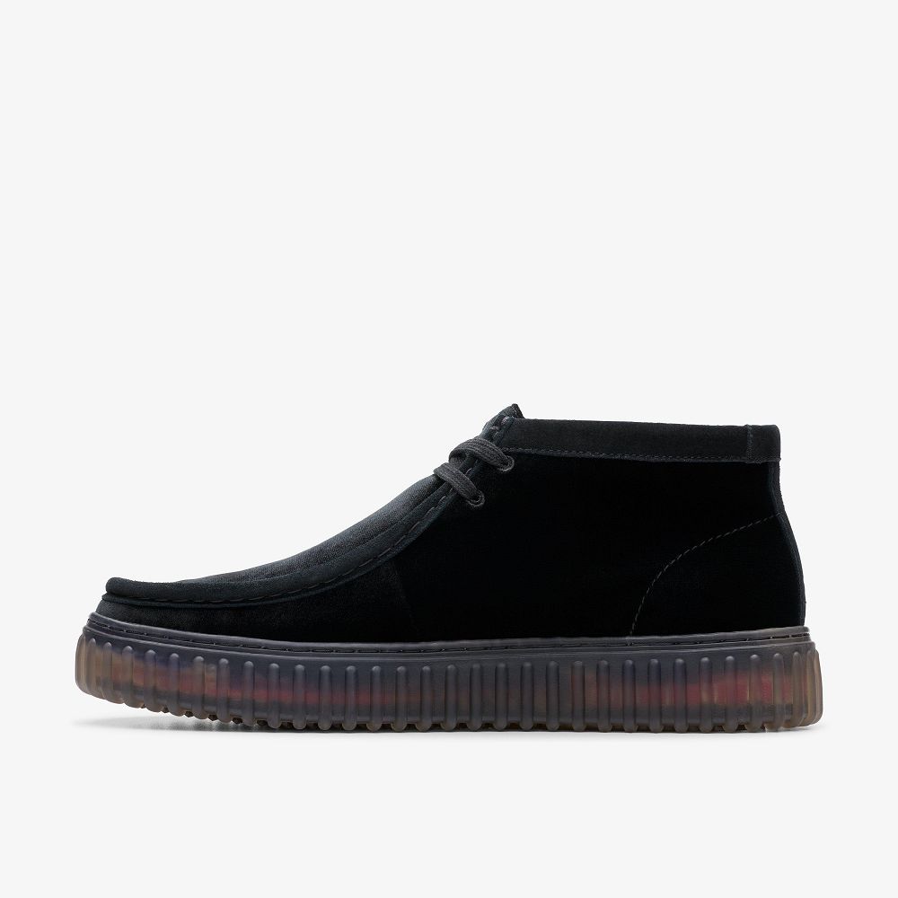 Black Velvet Clarks Torhill Hi Women Boots | 8193UBIKY