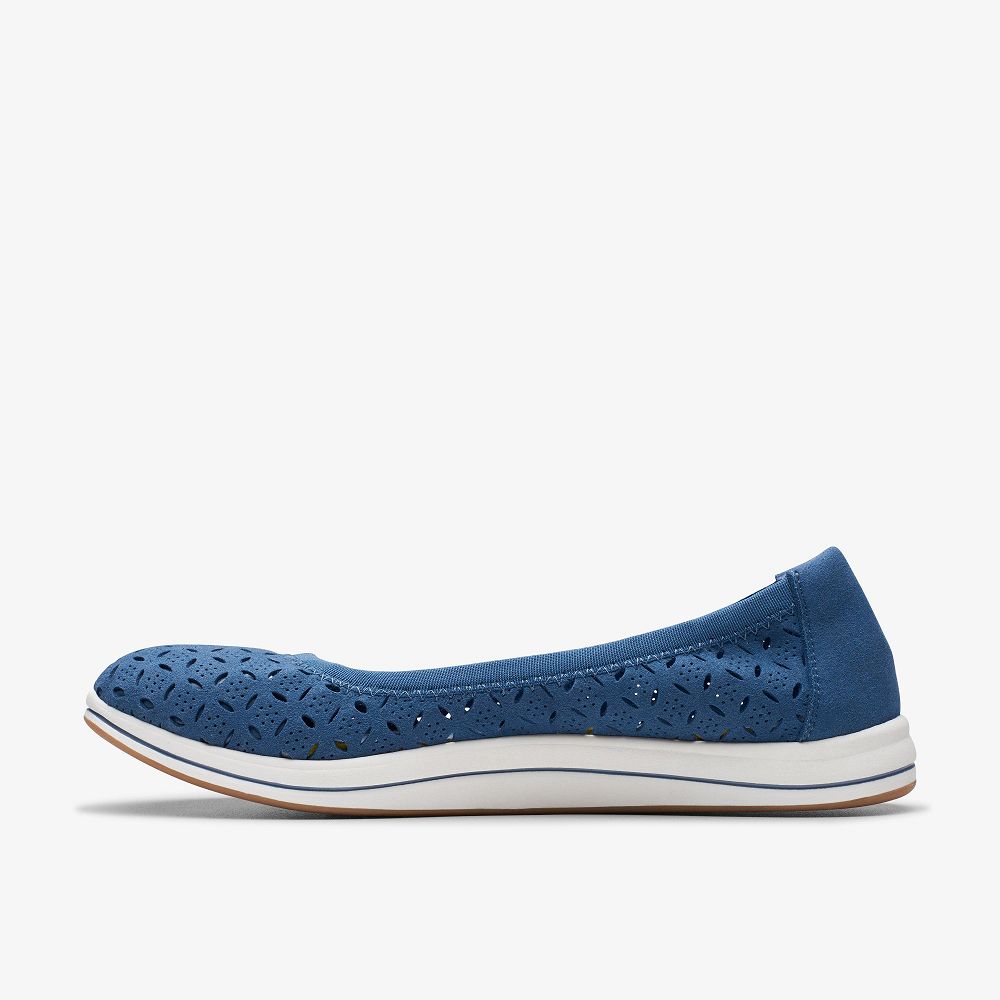 Blue Clarks Breeze Roam Women Slip-Ons | 8953OHVIJ