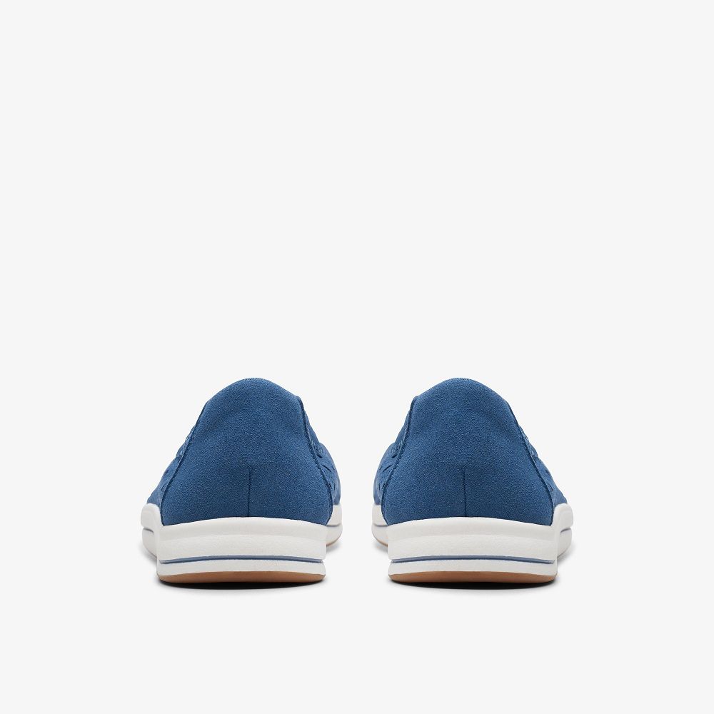 Blue Clarks Breeze Roam Women Slip-Ons | 8953OHVIJ