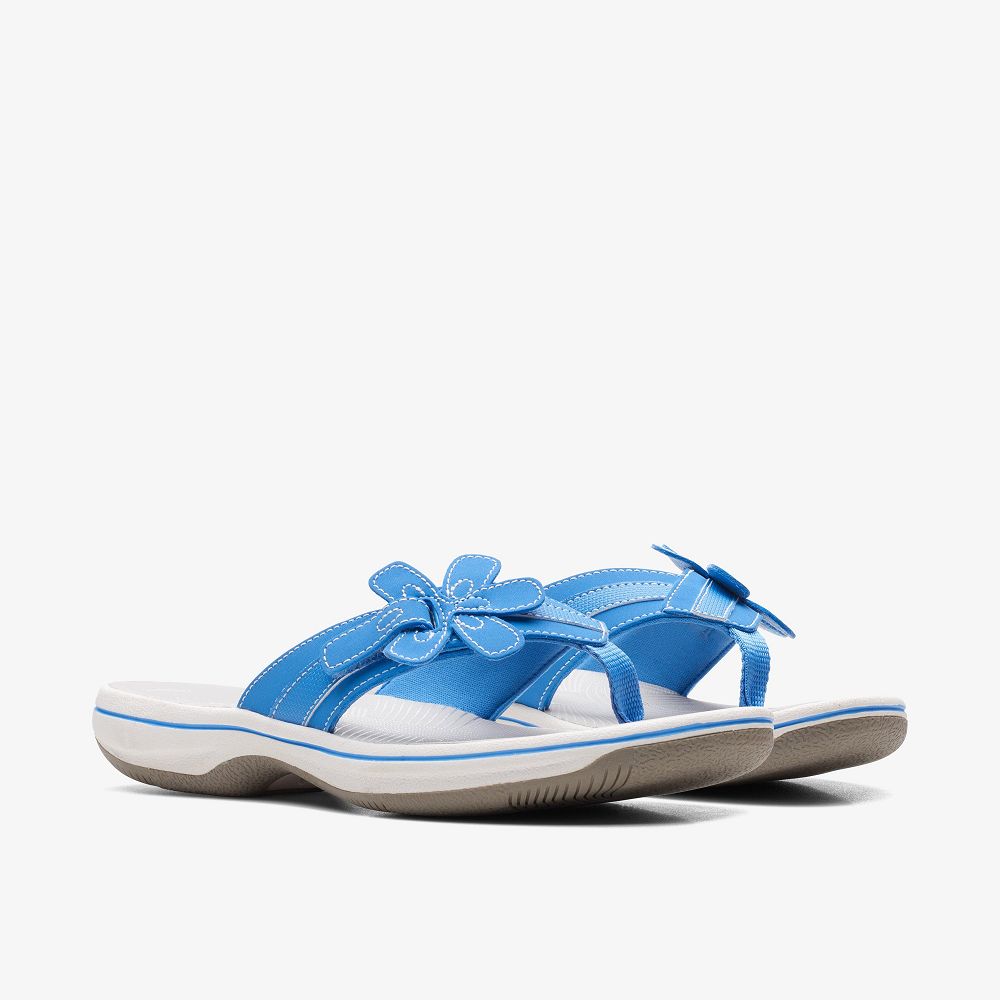 Blue Clarks Brinkley Flora Women Sandals | 7930FBVZO