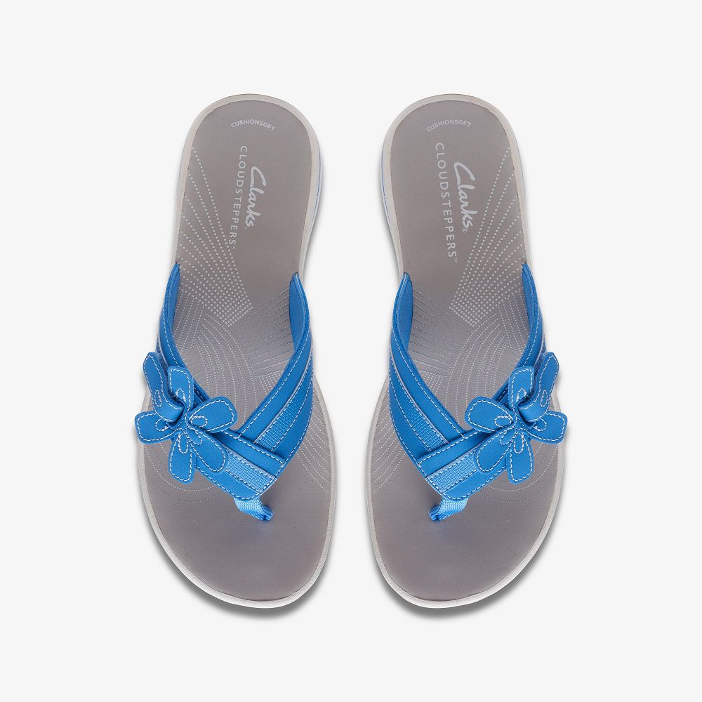 Blue Clarks Brinkley Flora Women Sandals | 7930FBVZO