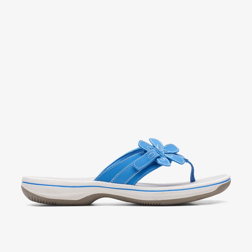 Blue Clarks Brinkley Flora Women Sandals | 7930FBVZO