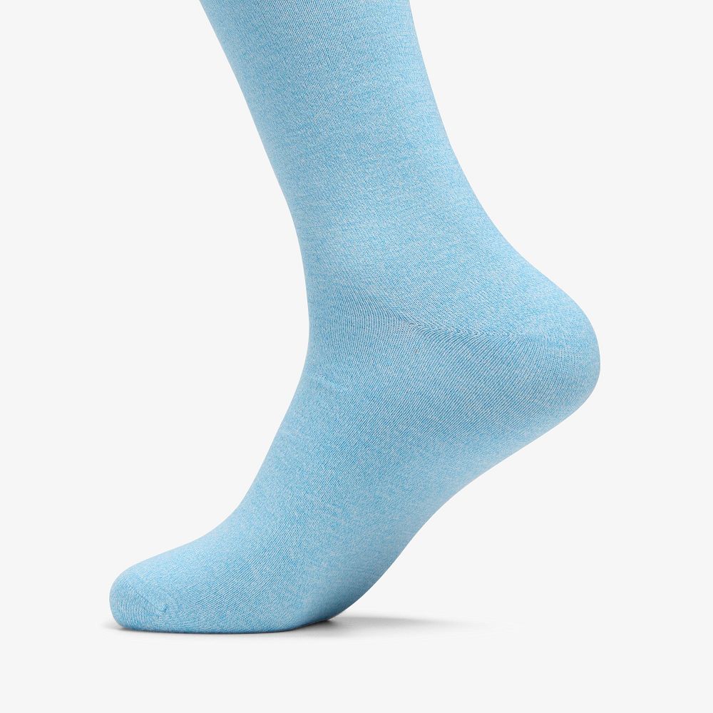 Blue Clarks Marled Crew Men Socks | 8694GTDRU