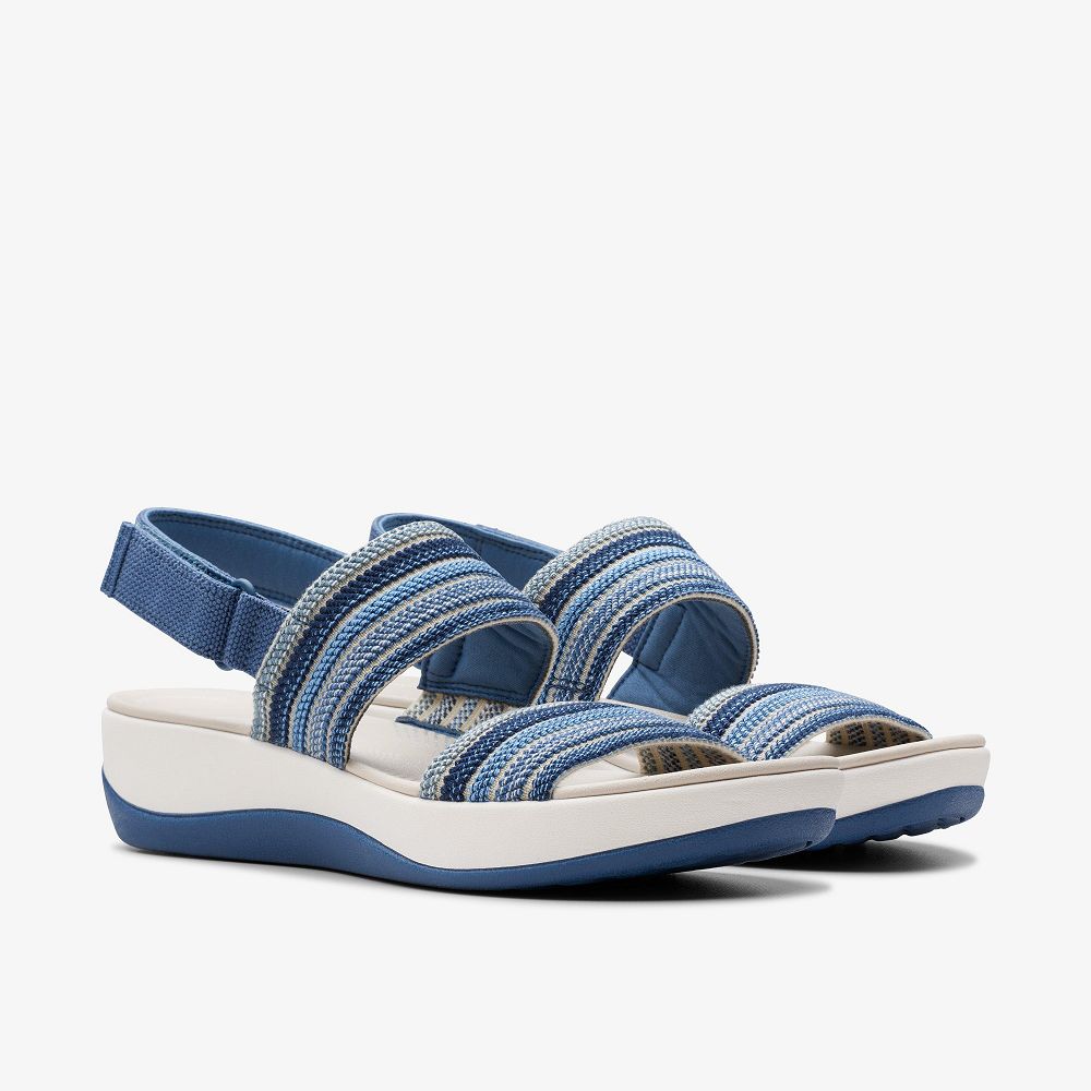 Blue Combination Clarks Arla Stroll Women Sandals | 4206FXGJM