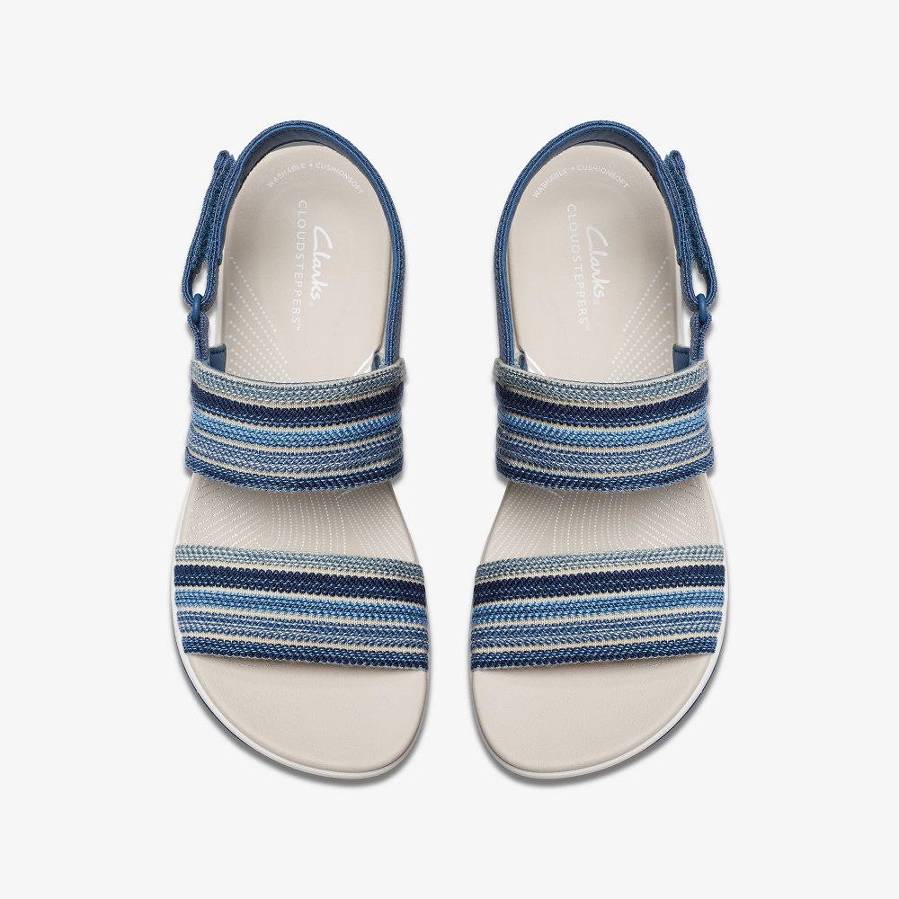 Blue Combination Clarks Arla Stroll Women Sandals | 4206FXGJM