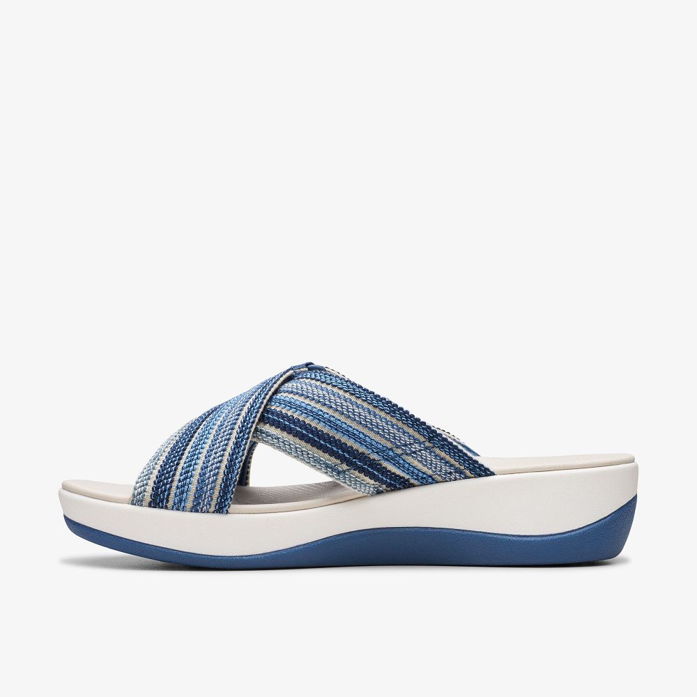 Blue Combination Clarks Arla Wave Women Sandals | 9130VFZCE