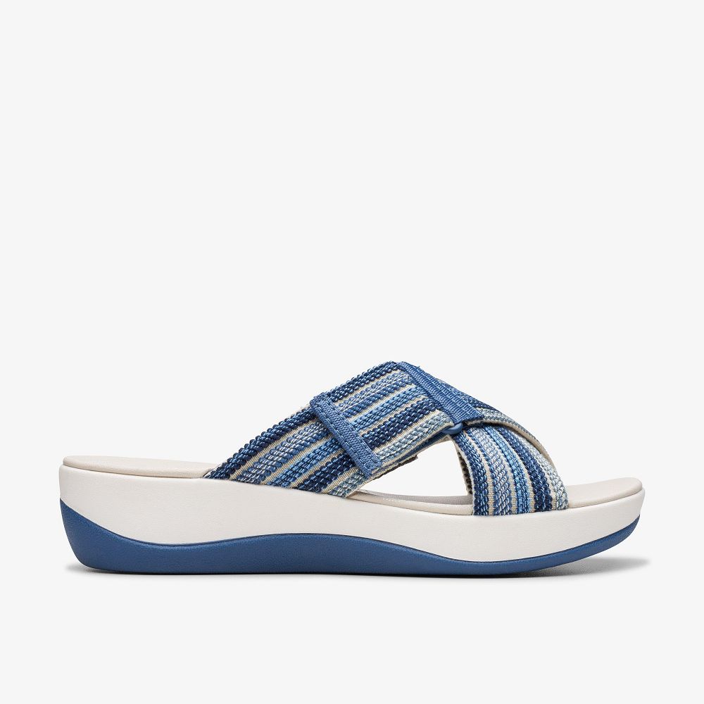 Blue Combination Clarks Arla Wave Women Sandals | 9130VFZCE