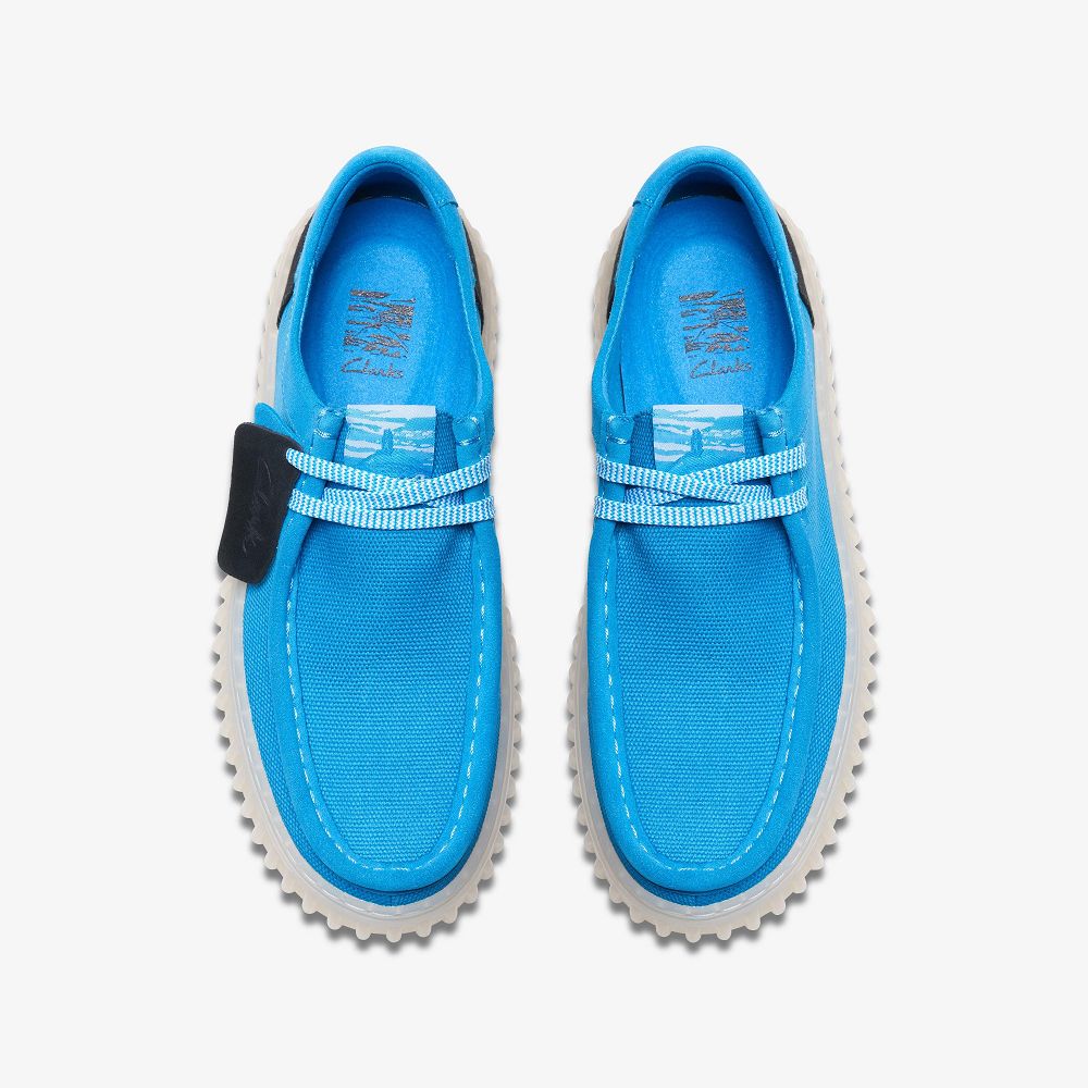 Blue Combination Clarks Torhill Lo Men Moccasins | 0783ABTKV