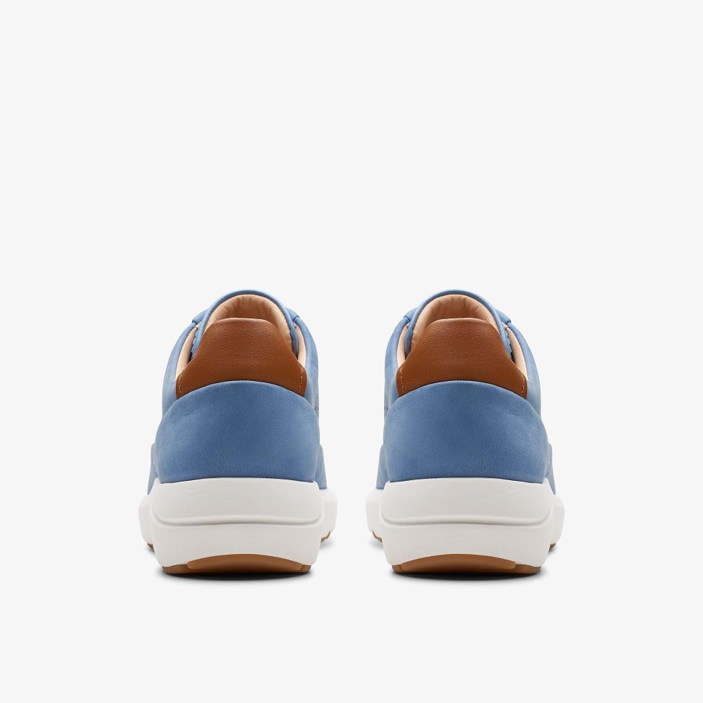 Blue Nubuck Clarks TIVOLI GRACE Women Sneakers | 5102CABDE