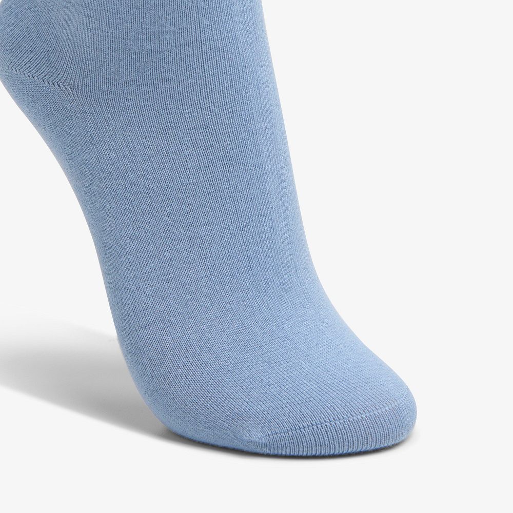 Bright Blue Clarks Solid Dress Crew Women Socks | 1623KCILQ