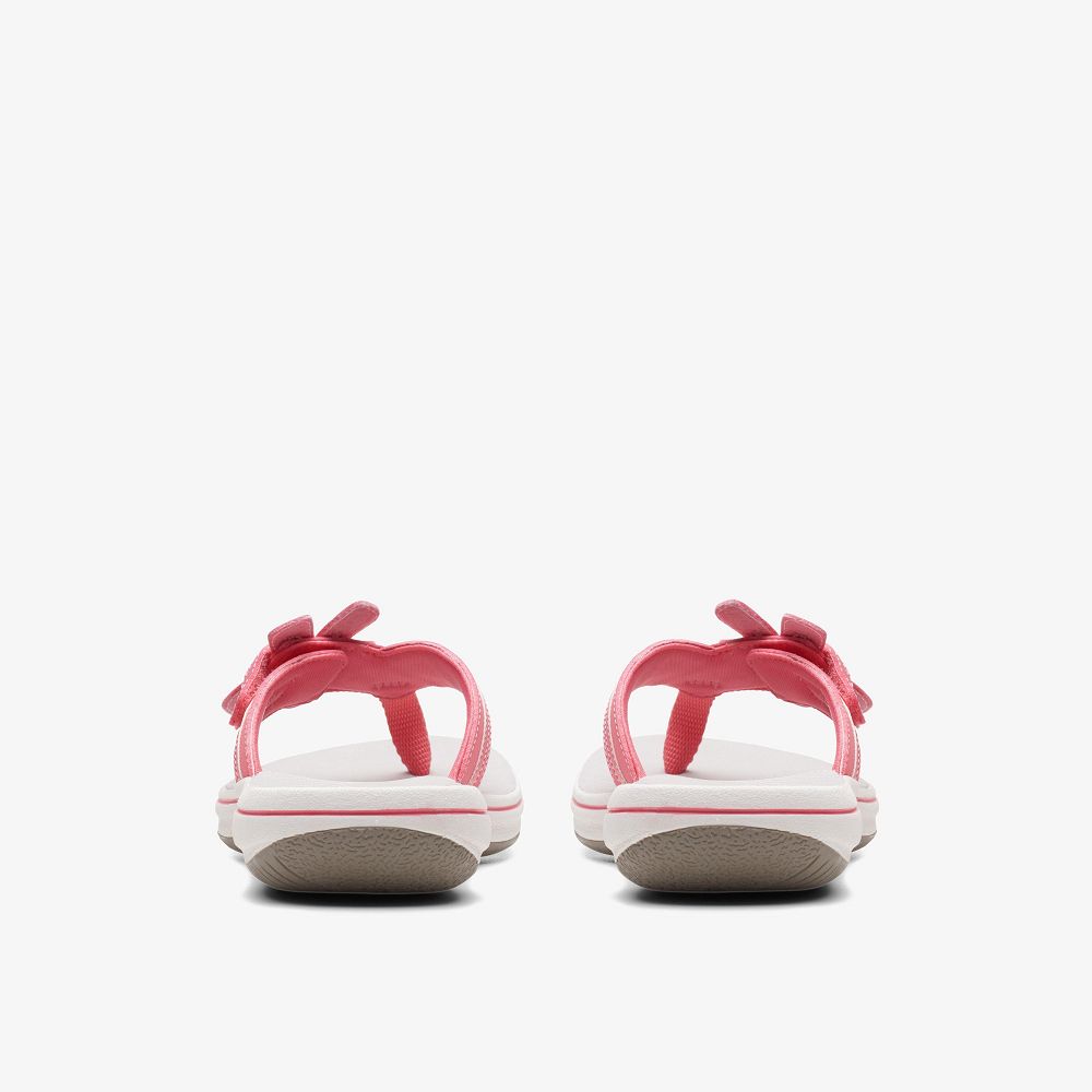 Bright Coral Clarks Brinkley Flora Women Sandals | 1374TMXQH