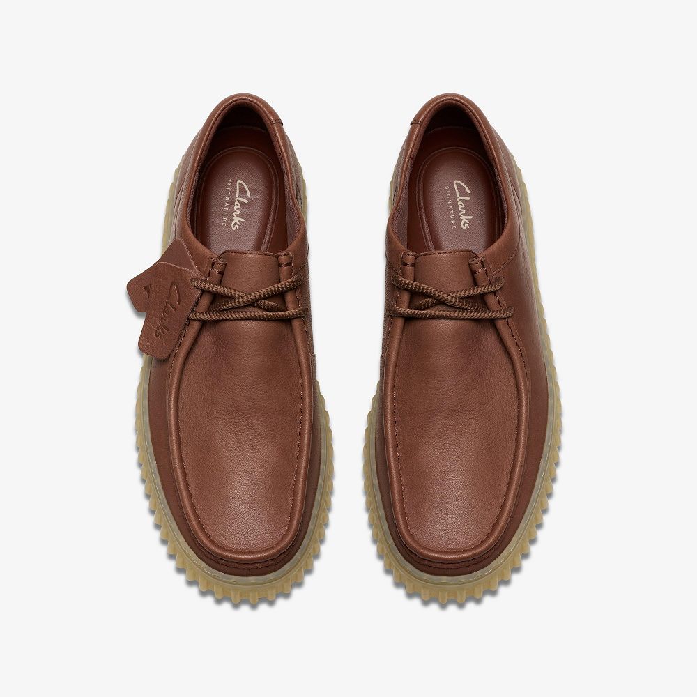 British Tan Leather Clarks Torhill Lo Men Moccasins | 6015AUGLC