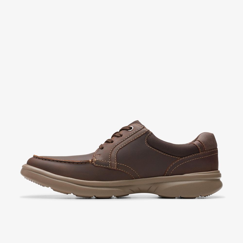 Brown Clarks Bradley Vibe Men Derby Shoes | 1247HNSZU